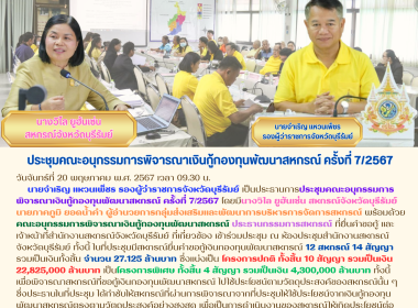 ประชุมคณะอนุกรรมการพิจารณาเงินกู้กองทุนพัฒนาสหกรณ์ ครั้งที่ ... พารามิเตอร์รูปภาพ 15