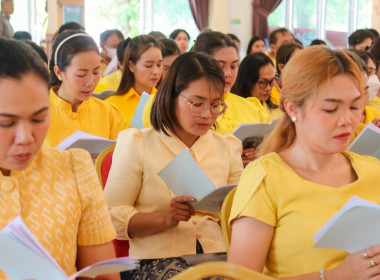 พิธีเจริญพระพุทธมนต์เฉลิมพระเกียรติพระบาทสมเด็จพระเจ้าอยู่หัว เนื่องในโอกาสมหามงคลเฉลิมพระชนมพรรษา 6 รอบ 28 กรกฎาคม 2567 ... พารามิเตอร์รูปภาพ 6