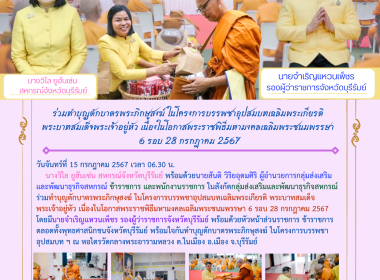 สหกรณ์จังหวัดบุรีรัมย์ เข้าร่วมทำบุญตักบาตรพระภิกษุสงฆ์ ... พารามิเตอร์รูปภาพ 12