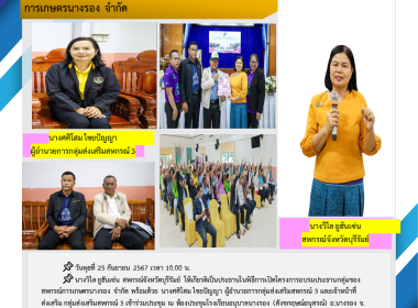 สหกรณ์จังหวัดบุรีรัมย์ ร่วมโครงการอบรมประธานกลุ่ม ... พารามิเตอร์รูปภาพ 10