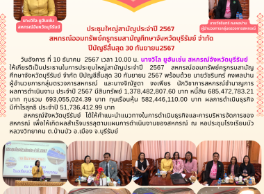 สหกรณ์จังหวัดบุรีรัมย์ ประธานเปิดการประชุมใหญ่สามัญประจำปี ... พารามิเตอร์รูปภาพ 10