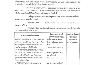 ประกาศคณะกรรมการดำเนินการสรรหาและเลือกสรรพนักงานราชการทั่วไป เรื่อง รายชื่อผู้มีสิทธิเข้ารับการประเมินความรู้ความสามารถ ทักษะ และสมรรถนะ กำหนดวัน เวลา สถานที่ ในการประเมินความรู้ความสามารถ ทักษะ และสมรรถนะ ครั้งที่ 1 ตำแหน่ง นักวิชาการสหกรณ์ ... พารามิเตอร์รูปภาพ 1