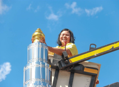 ร่วมกิจกรรมสวดพระพุทธมนต์ พระสงฆ์ 20 รูป และพิธียกยอดฉัตร ... พารามิเตอร์รูปภาพ 6